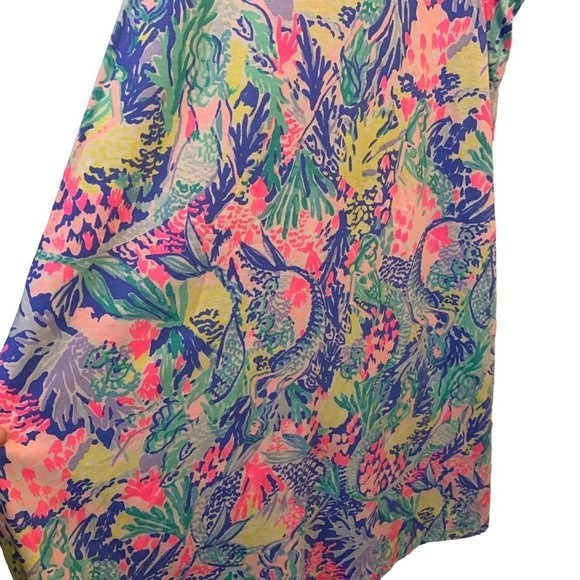 Lilly Pulitzer Margot Swing Dress with Tassels Mermaids Cove Size XXS - Picture 9 of 11